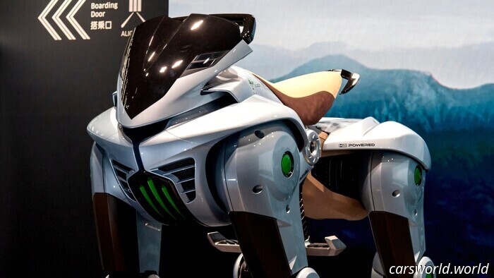 La Loca Moto Robótica De Kawasaki Es Como Una Moto De Enduro Con Patas | Carscoops